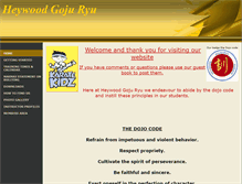 Tablet Screenshot of heywoodgojuryu.co.uk